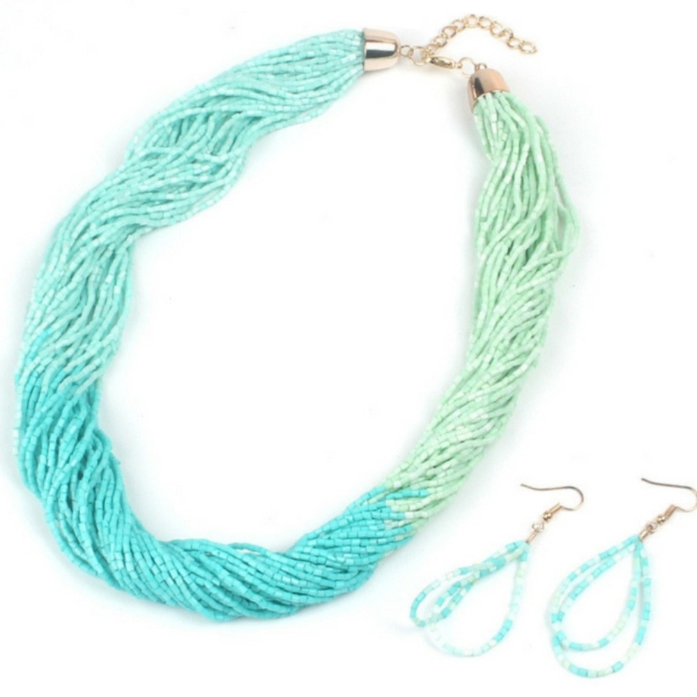 Necklace - Just BEAD-ing Beautiful Blue Seed Bead